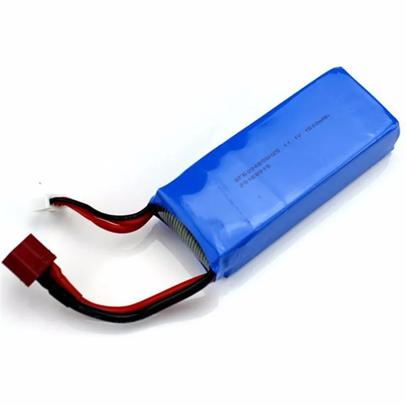 

Rechargeable 11.1V 1500mAh 25C Lipo Battery for WLtoys V950 RC Helicopter Spare Parts T Plug