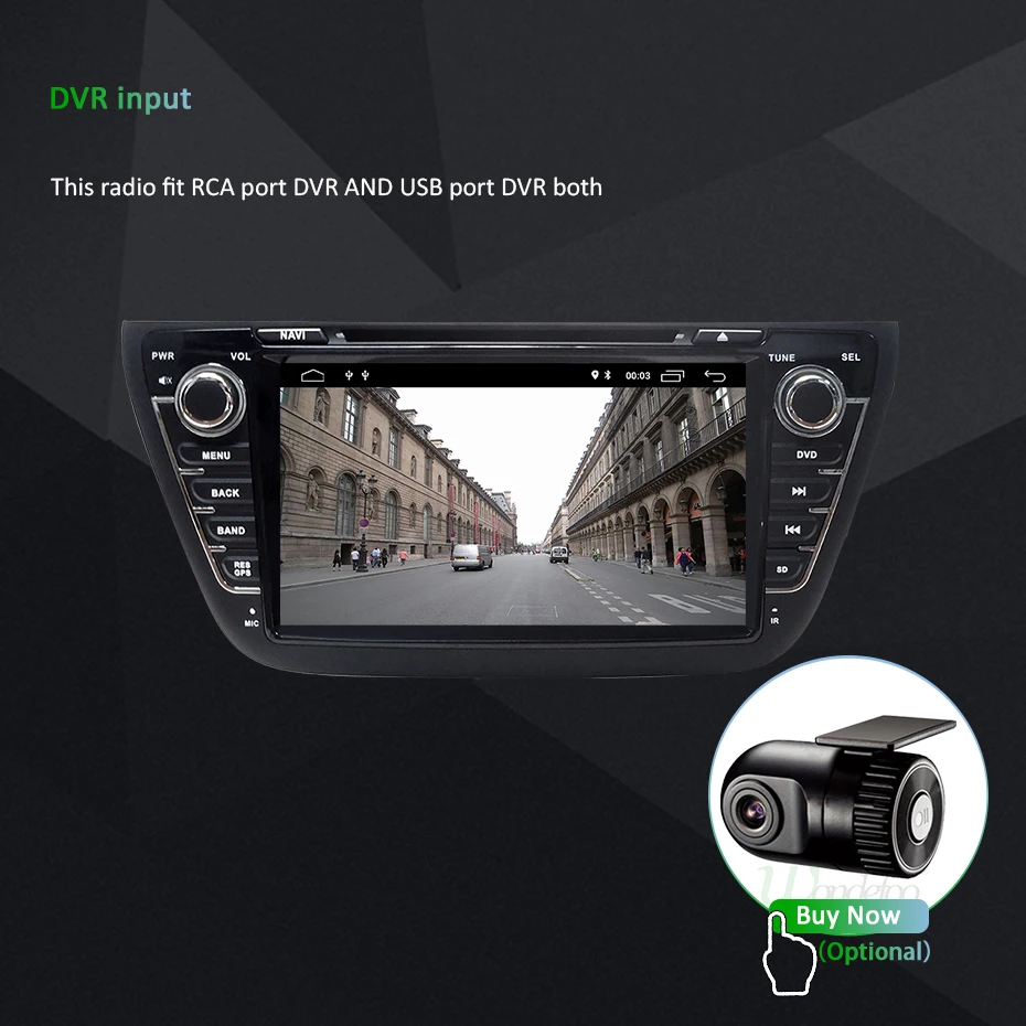 Discount Android 9.0 4G 64G DSP IPS AV Output CAR DVD PLAYER For SUZUKI SX4 S-CROSS S CROSS 2014-2017 GPS navigation radio stereo 25