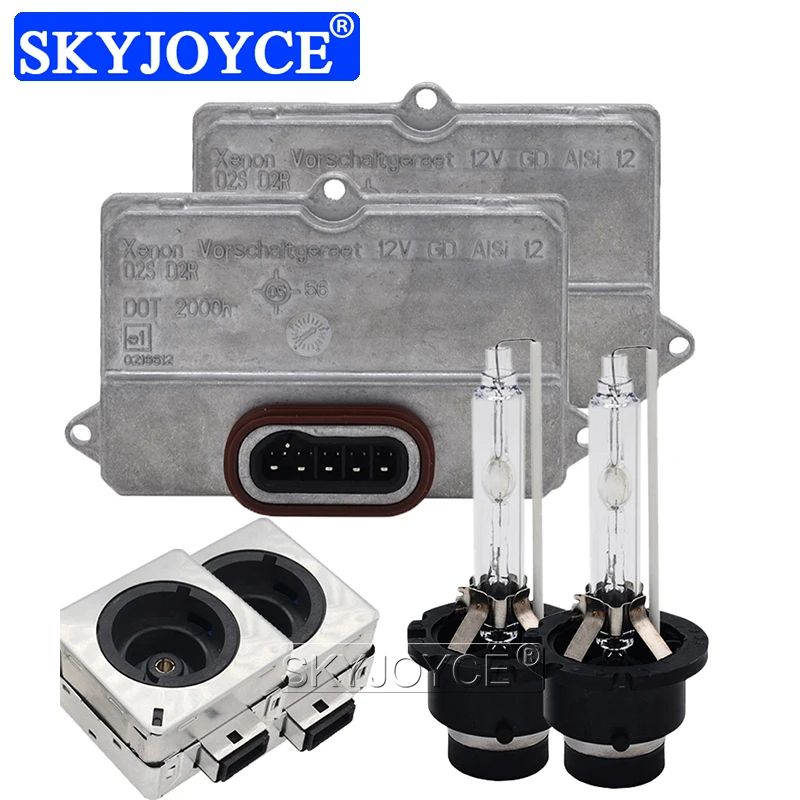 SKYJOYCE Original 35W Xenon D2S HID Kit 4300K 5000K 6000K D2S D2R D4S D4R Xenon HID Bulb Ballast 5DV008290-00 D4S Headlight Kit (2)