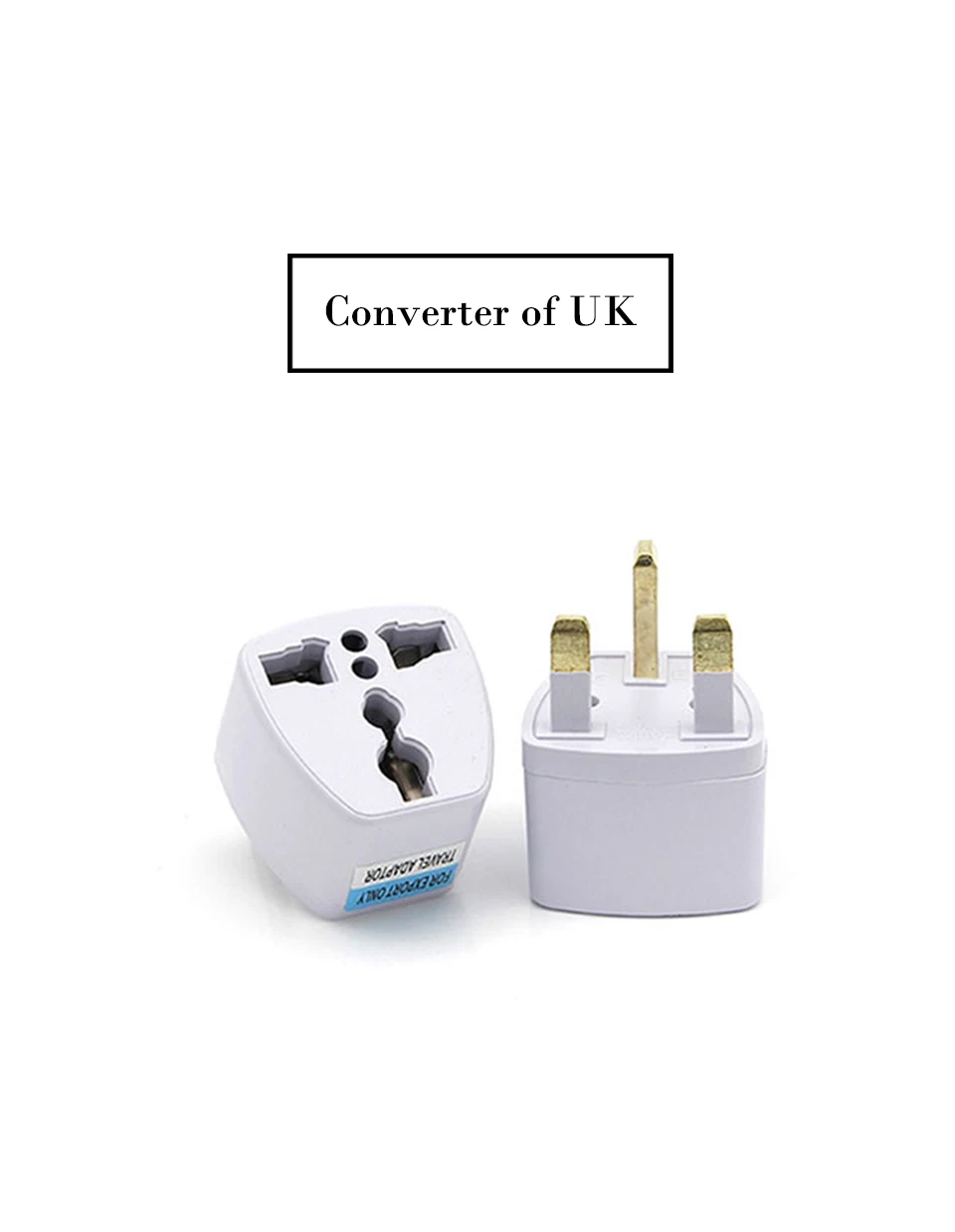 Универсальный штекер UK для Путешествия стены Мощность маленькое зарядное устройство Выход адаптер конвертер Ho использовать держать офис использовать 2 квадратное отверстие вход Pin