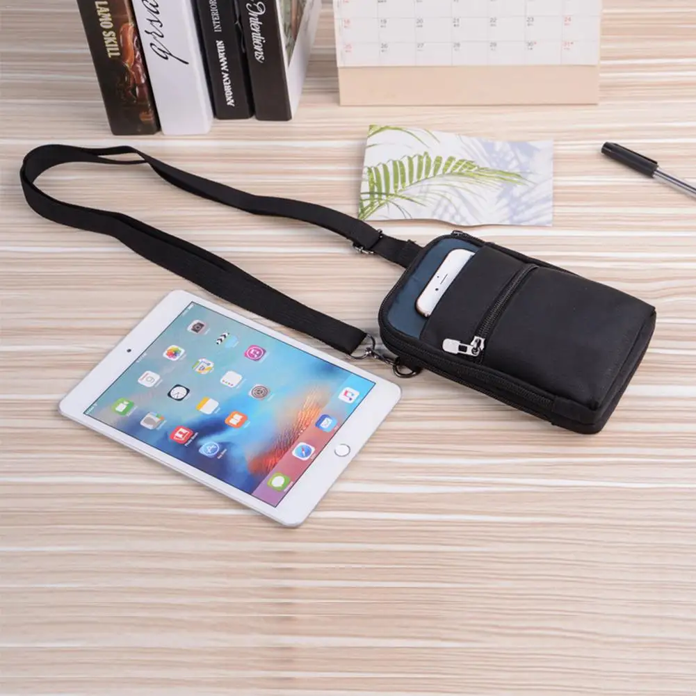 

Outdoor Waist Bag Travel Pocket with Adjustable Belt for Workout Vacation Hiking RFID Multifunction Nylon Running Mountaineering