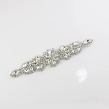 Inofinn Z12 аппликация из чистого горного хрусталя для свадебных платьев отделкой Украшенные стразами шить на одежде пояс из кусочков СТРАЗА с горячей фиксацией