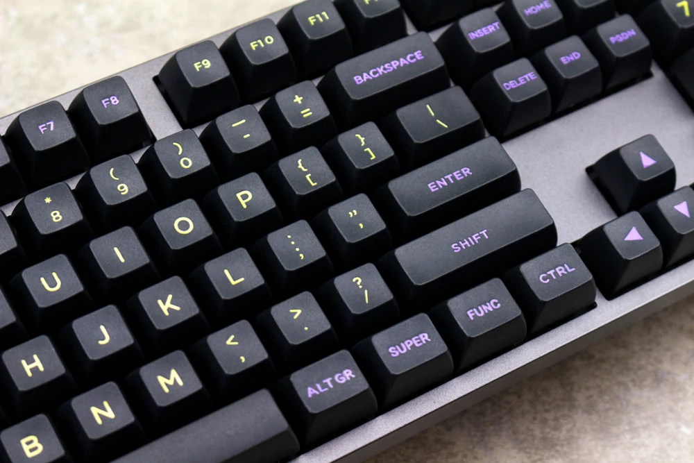 MP Midnight 120 клавиши SA PBT кейкап шрифты Cherry MX переключатели колпачки для проводной USB