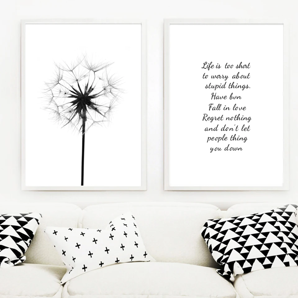 Girl-Dandelion-Feather-Quotes-Landscape-Wall-Art-Canvas-Painting-Nordic-Posters-And-Prints-Wall-Pictures-For (1)