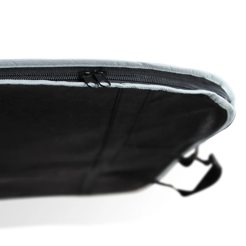 Портативный черный уплотненный пылезащитный чехол на молнии, мужской костюм, пальто, чехол для хранения, для путешествий, бизнес, складная вешалка, сумка FK004