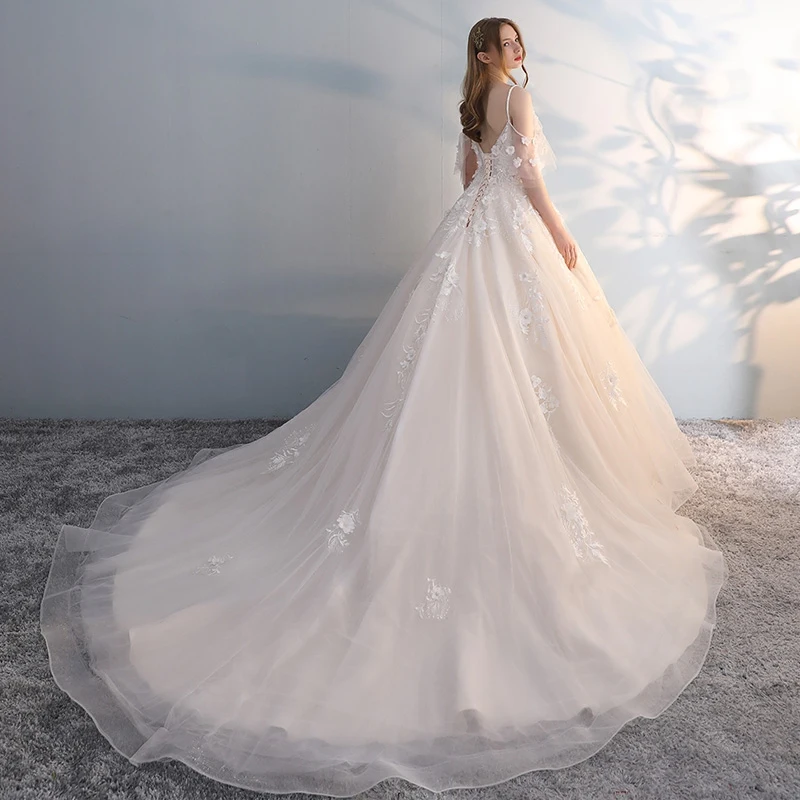 Beauty Emily Vestido de Noiva элегантное платье невесты винтажное De Mariage специальное