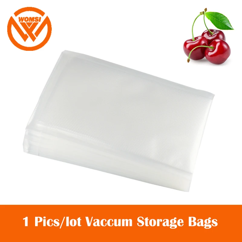 

WOMSI 1PCS/lot Vacuum sealer package bag for Vacuum sealing machine for Food Saving Storage Bag Kitchen Food Keep Fresh
