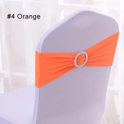Оптом свадебный стул Декор-покрытие ленты спандекс лайкра для свадебной вечеринки стул именинника украшения 100 шт./партия