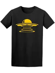 Винтаж НЛО летающая тарелка значок Для мужчин футболка образа путем Shutterstock короткий рукав Летний стиль хип-хоп Для мужчин футболка Топы