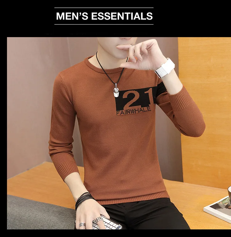 2018 черный свитер для мужчин плюс размеры О образным вырезом вязаный slim fit пуловер s edition прилив мужской cultivate one's morality