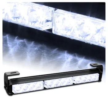 

XYIVYG 12 LED 7 Modes White Emergency Traffic Advisor Warning Strobe Light Bar Kit Lamp