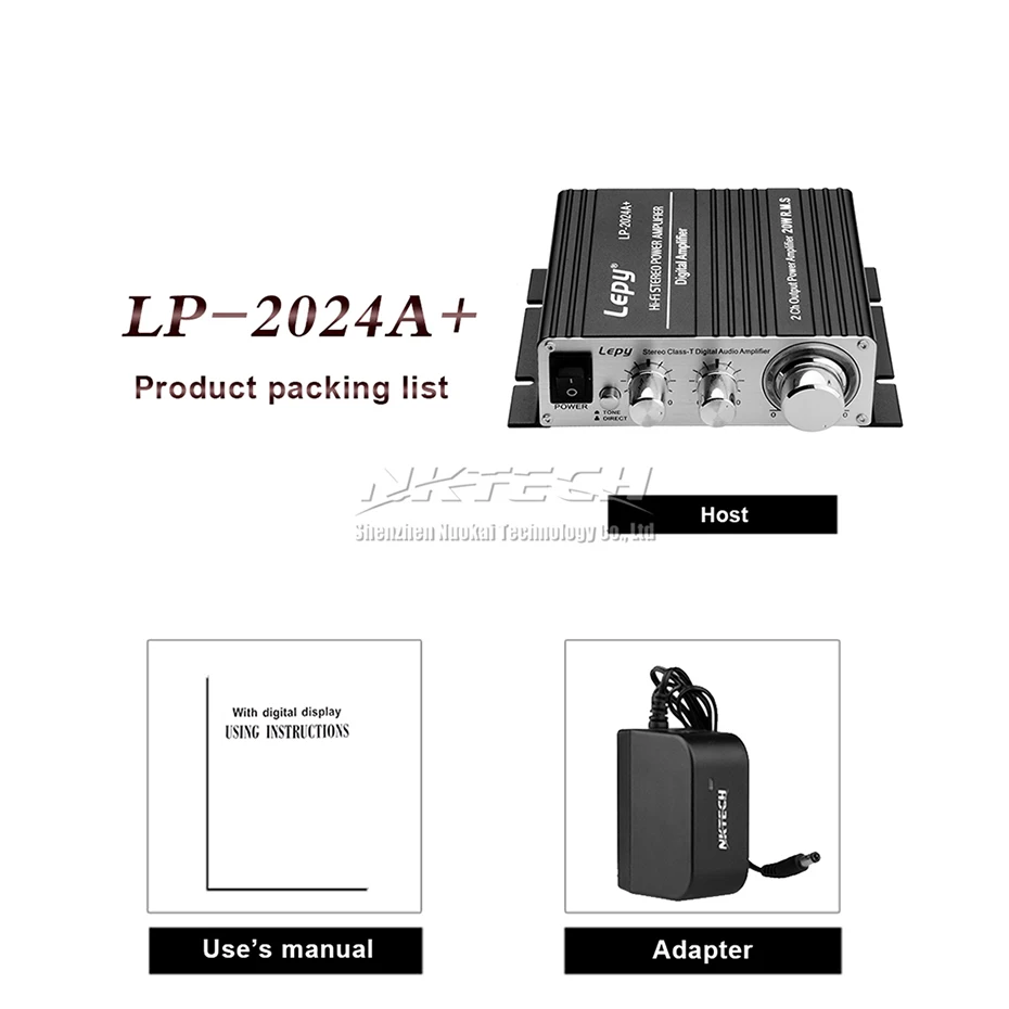 AMP, Hi-Fi, Estéreo Doméstico, Classe-T, 2CH RMS,