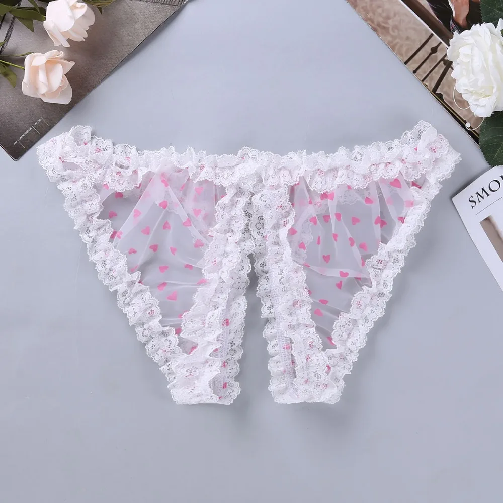 YiZYiF Mens Solid Velvet Sissy Pouch Panties Transparent Mesh G-String Underwear