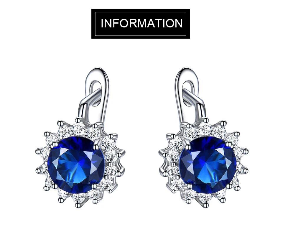 UMCHO Sapphire 925 sterling silver jewelry set for women S020S-1 (1)