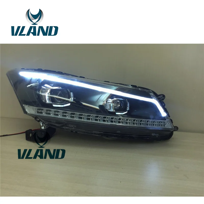 VLAND завод для автомобильных головных ламп Honda Accord светодиодный светильник 2008 2009