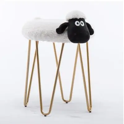 U-BEST креативный железный стул для макияжа, мебель скандинавского дизайна, Туалетный Стул и маникюрный стул - Цвет: white