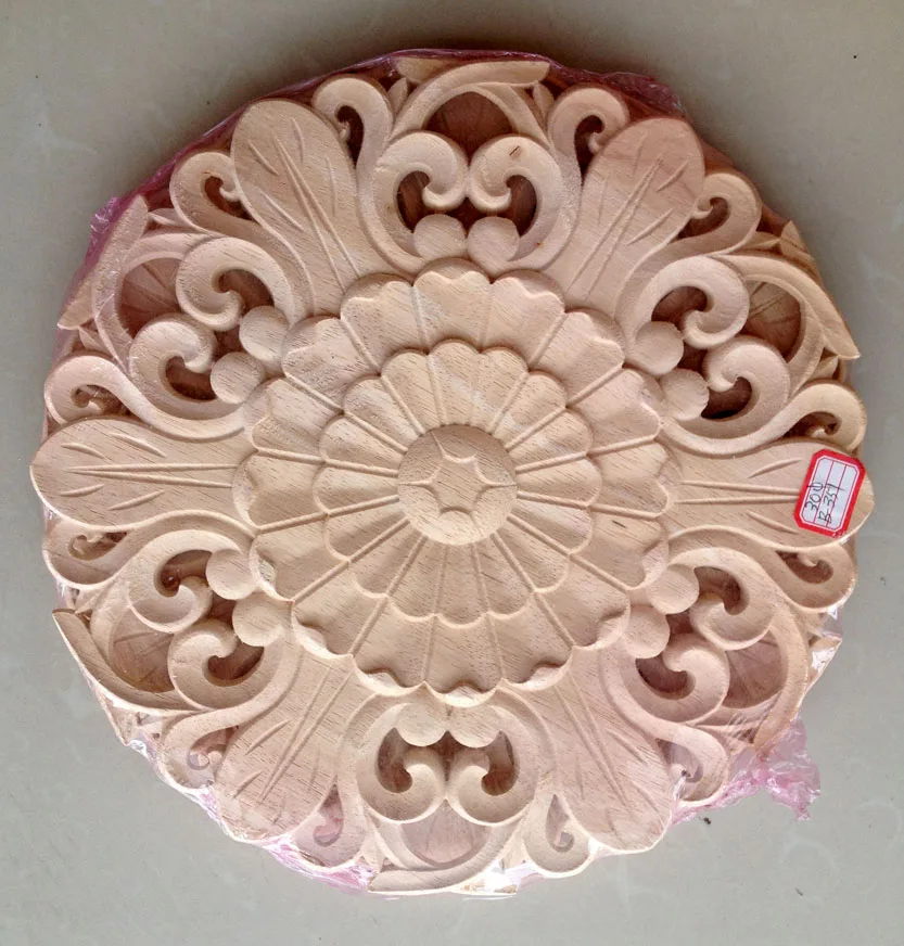 dongyang wood carving fashion corners applique gate flower wood