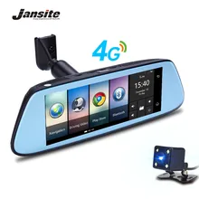 Jansite 8 “Touch IPS 4 г Автомобильный видеорегистратор Android зеркало GPS FHD 1080 P двойной объектив видеорегистраторы видео Регистраторы зеркало заднего вида автомобиля Камера регистраторы