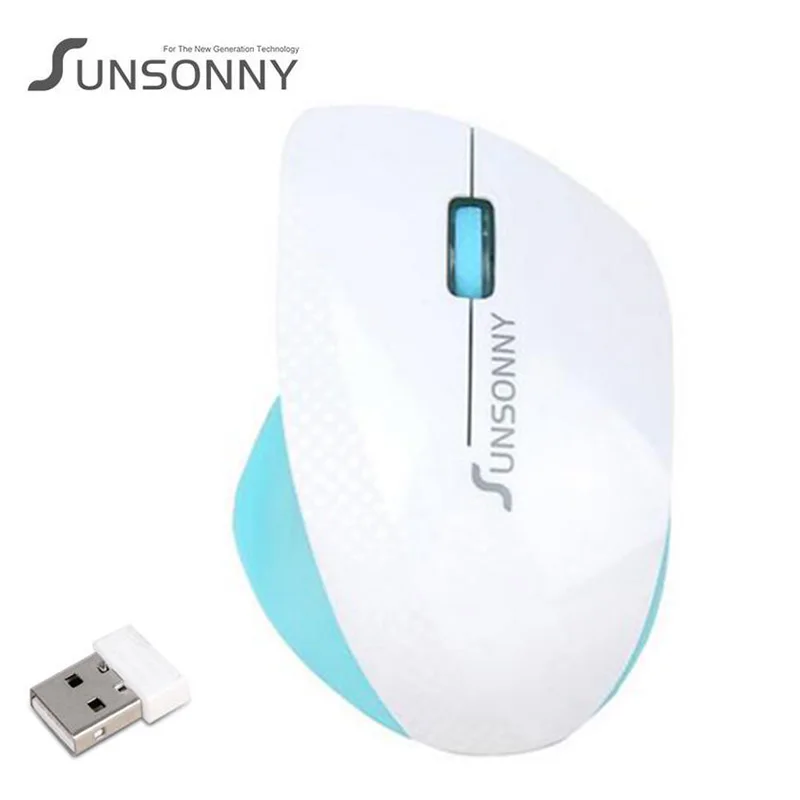 Sunsonny SR-7700 Celltele IMP Беспроводная USB 2,4 ГГц мышь настольный игровой компьютер офисный ноутбук удобная зарядка мыши - Цвет: Синий