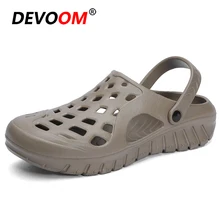 Integrated vulcanization EVA шлепанцы для мужчин летние пляжные сандалии мужские шлепанцы садовые Сабо мужские Нескользящие однотонные сандалии