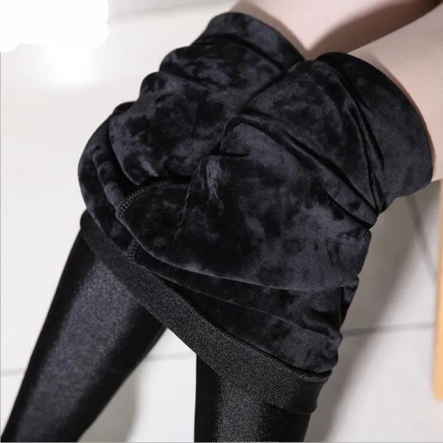 Plus Velvet Winter Thick Leggings Ankle Length Keep Warm