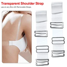 Invisible Bra Strap Elastic Shoulder Belt Transparent Non-Slip Plastic outdoor protective transparent plastic mask with elastic strap