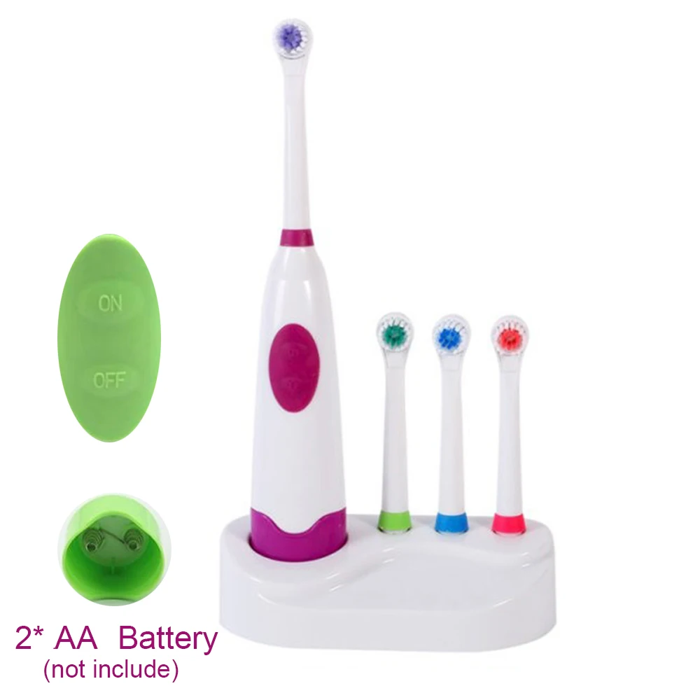 Waterproof Soft Electric Toothbrush Rotating With Elastic Nozzle Brush