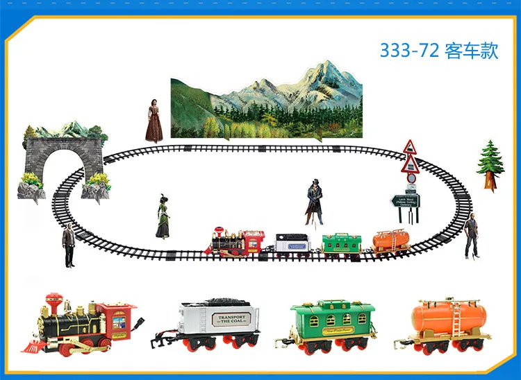 Remote Controlled Train Electric Rc Train Remote Toys For Children Railroad Tracks Rc Model Train Remote Control