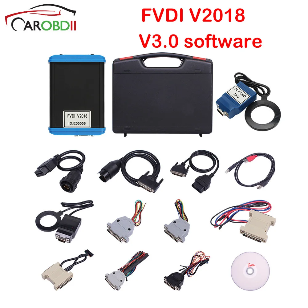 

FVDI 2018 V3.0 Full Diagnostic Tool Scanner with 18 Software Contain VVDI2 For VAG/For BMW Key Functions FVDI Abrites Commander