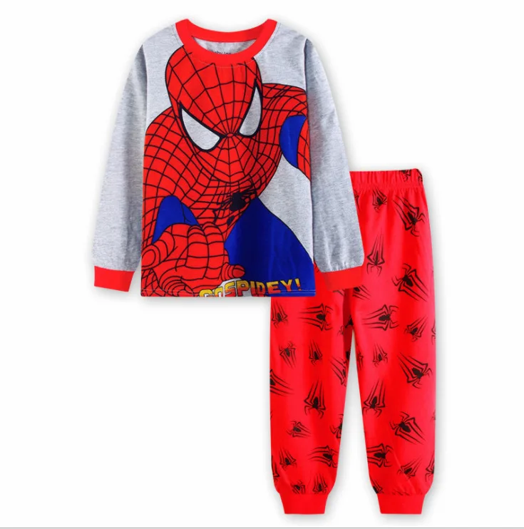 New Kids Pajamas Set Cartoon Airplane Cotton Pyjamas Tops+Pants 2 Pieces Children Pjs Boys Clothing Set 2-7 Years