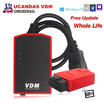 

Wifi VDM UCANDAS VDM V3.9 Auto Diagnostic Scanner OBD2 supports auto Full Systems for WindowsPC / Android Free Update Lifetime