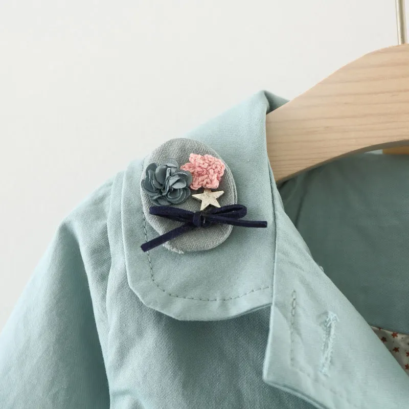 Coat para o Bebê Infantis do Bebê Primavera Outono Trench Recém-nascido Menina Quente Outerwear Roupas Esportivas Jaquetas Todder Algodão Bonito 11 Primavera outono trench coat para o bebê