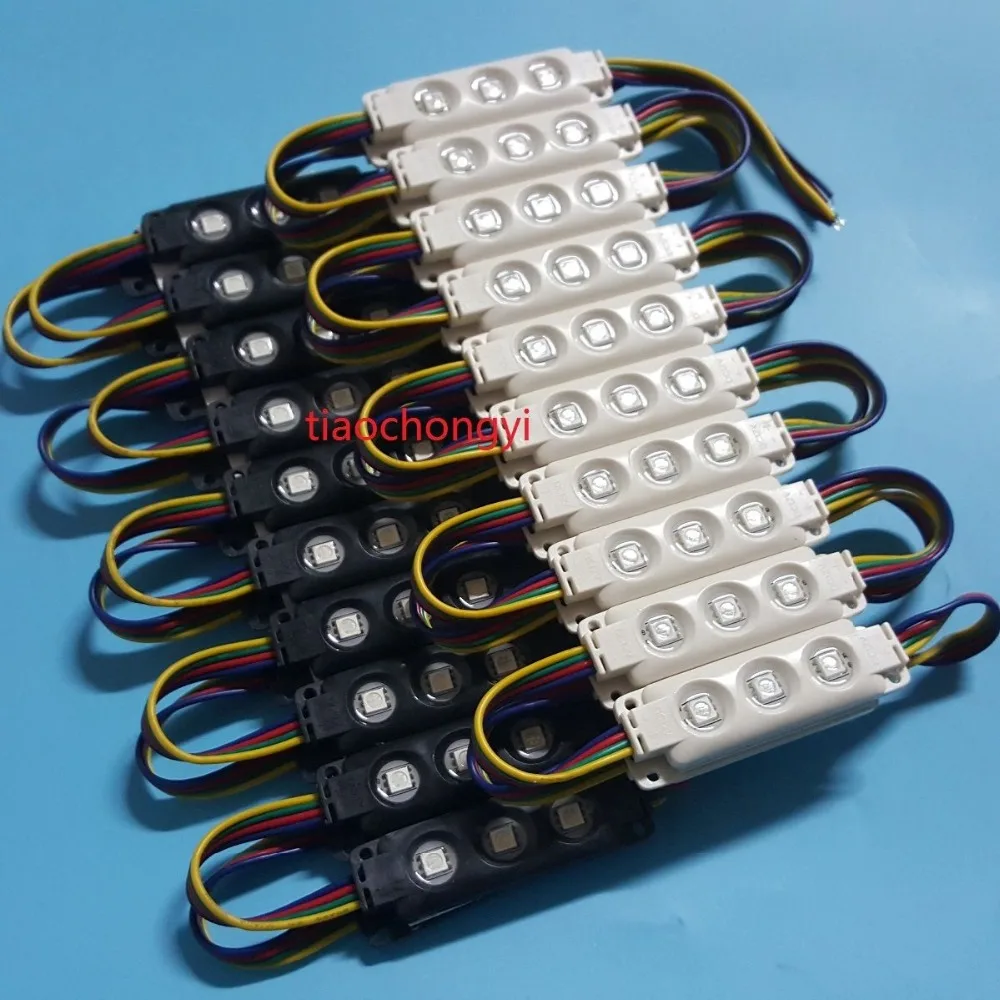 20 шт. водонепроницаемый RGB 5050 Светодиодный модуль для окна витрины|led module light|module