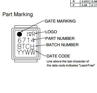 

HMICICAWK 6714 IRF6714M IRF6714MTRPBF DIRECTFET 10PCS/LOT