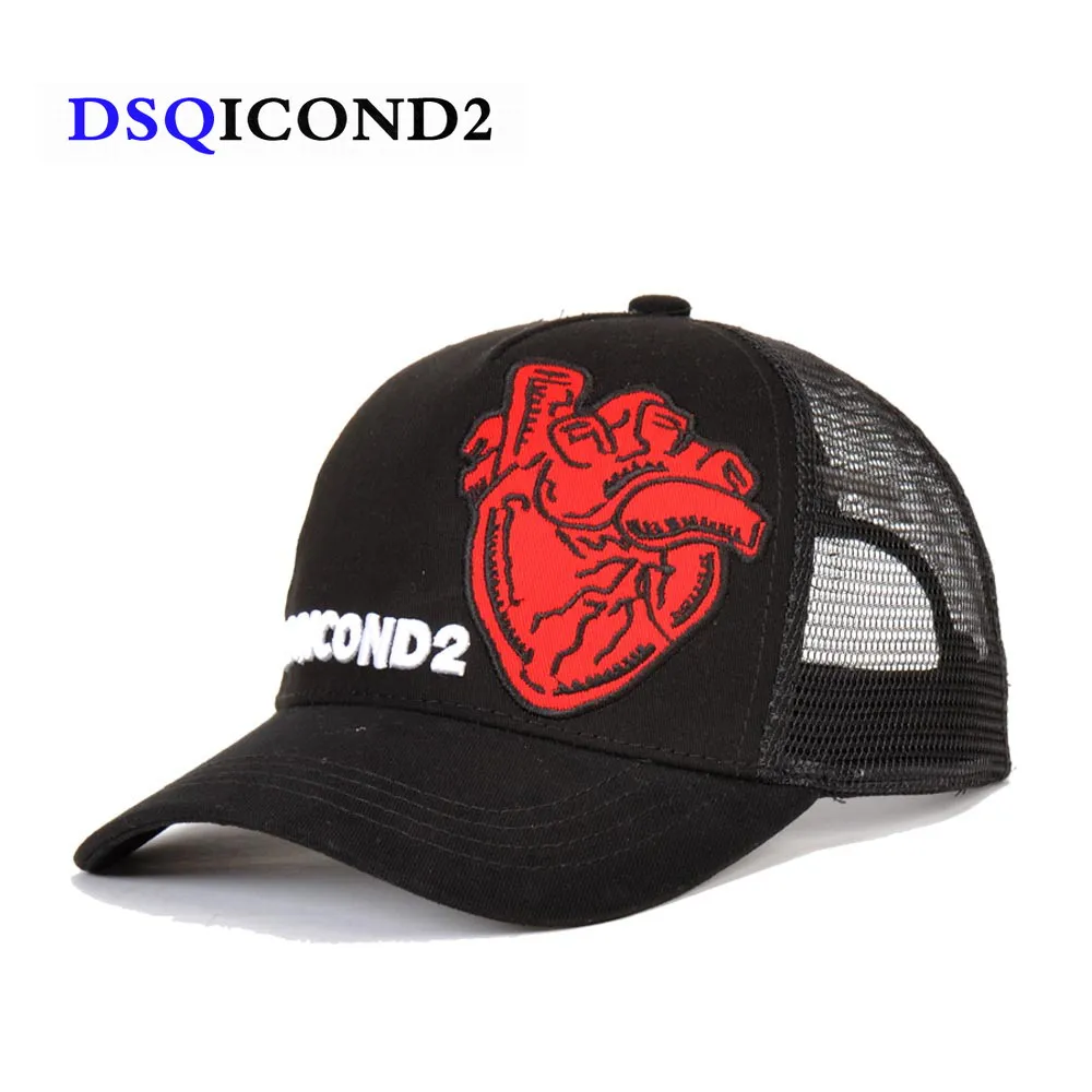 DSQICOND2 бренд Повседневное Snapback Бейсбол колпаки Casquette Gorras для Для мужчин Для женщин DSQ Черная кепка-тракер Кепки летняя футболка в стиле хип-хоп с буквенным папа шляпа