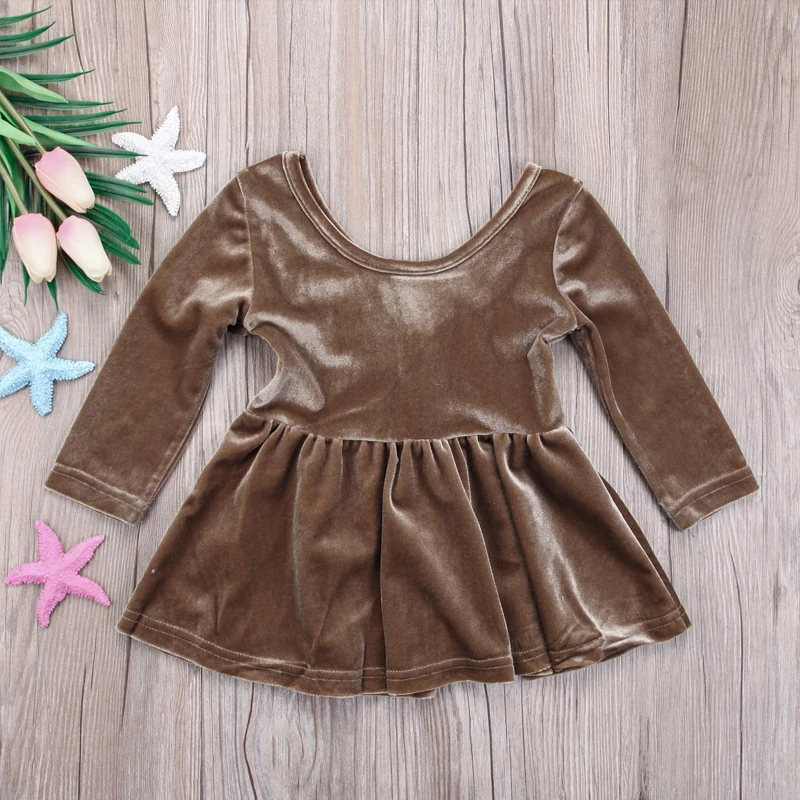 PUDCOCO/новейшие вечерние платья для маленьких девочек в американском стиле; бархатные платья-пачки принцессы; Милая одежда для детей от 0 до 24 месяцев