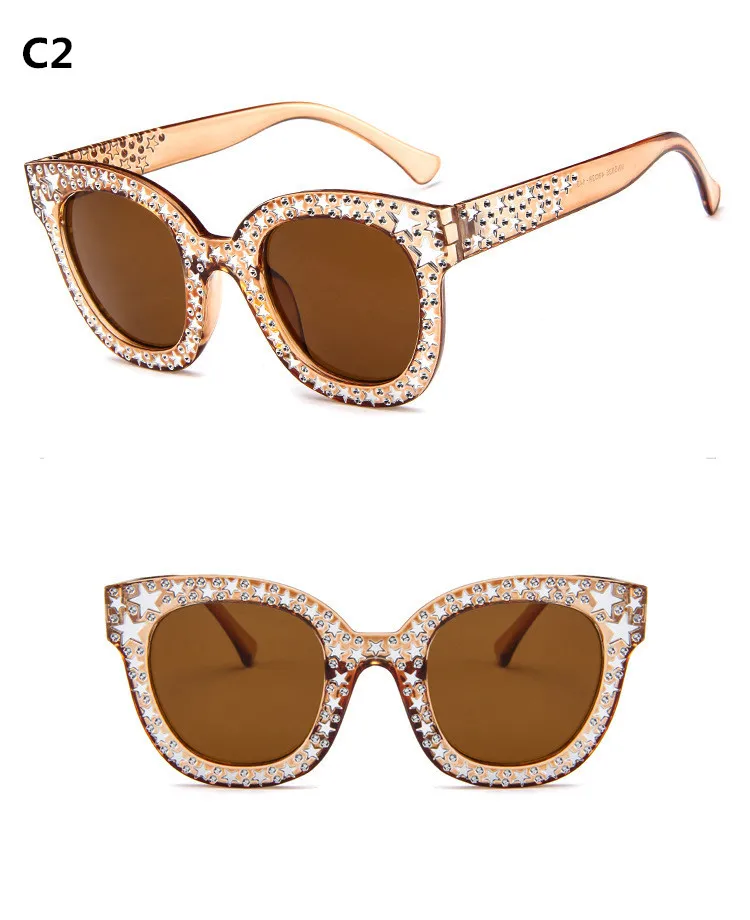 Модные солнцезащитные очки «кошачий глаз» Для женщин брендовая Дизайнерская обувь Роскошные Защита от солнца очки вождения Высокое Кач