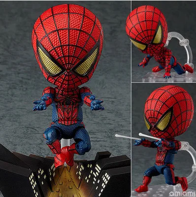 Аниме Marvel Nendoroid 260 милый человек паук Kawaii человек паук 10 см фигурку игрушечные лошадки