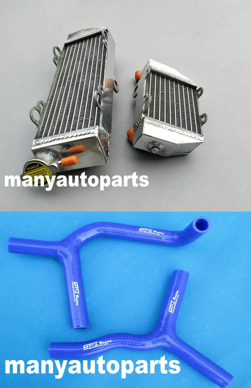 Алюминий Радиатор силиконовый шланг для Ktm 85 sx 105 sx sx85 sx105 2003-2012 04 05 06 07 2008 2009 2010 11 12