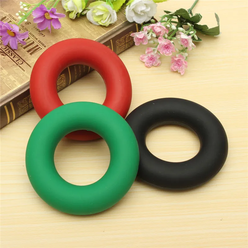 1Pcs 8cm Diameter Strength Hand Grip Ring Muscle Power Training Rubber