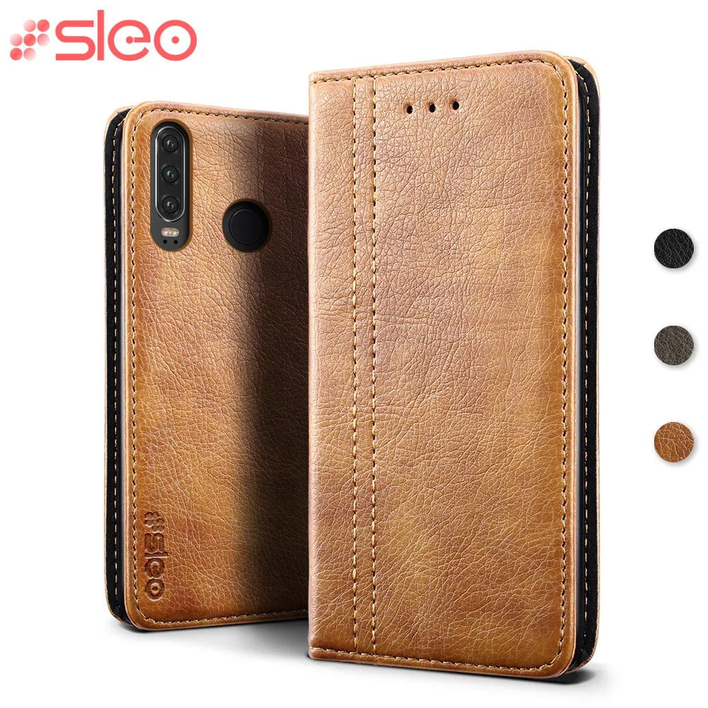 Sleo индивидуальный чехол для huawei P30 Lite из искусственной кожи с откидной крышкой