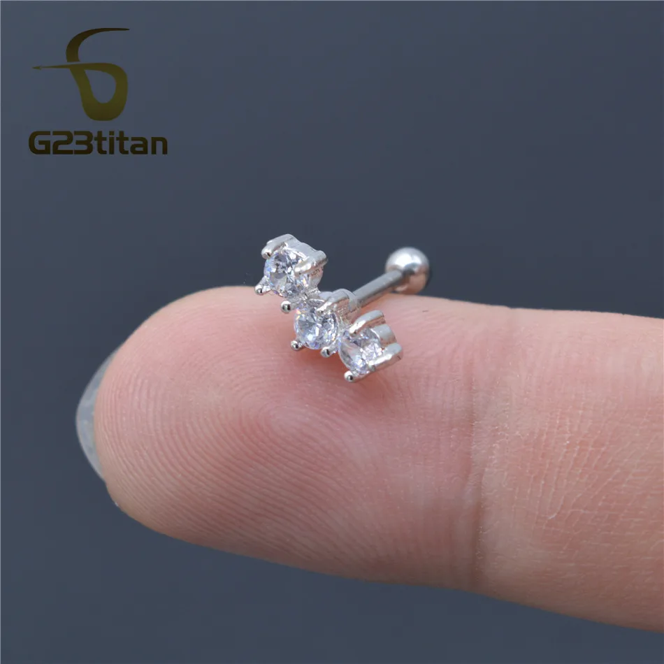 Серьги гвоздики G23titan Для Пирсинга Ушей ювелирные изделия для мужчин и женщин 16 г 6