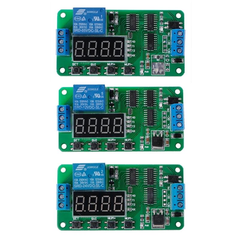 

DC 5/12/24V Multifunction Delay Relay Timer Relay Switch Turn on/off PLC Module