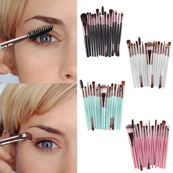 

1 Set 15pcs Cosmetic Brushes Face Makeup Tool Candy Colors Make Up Brushes