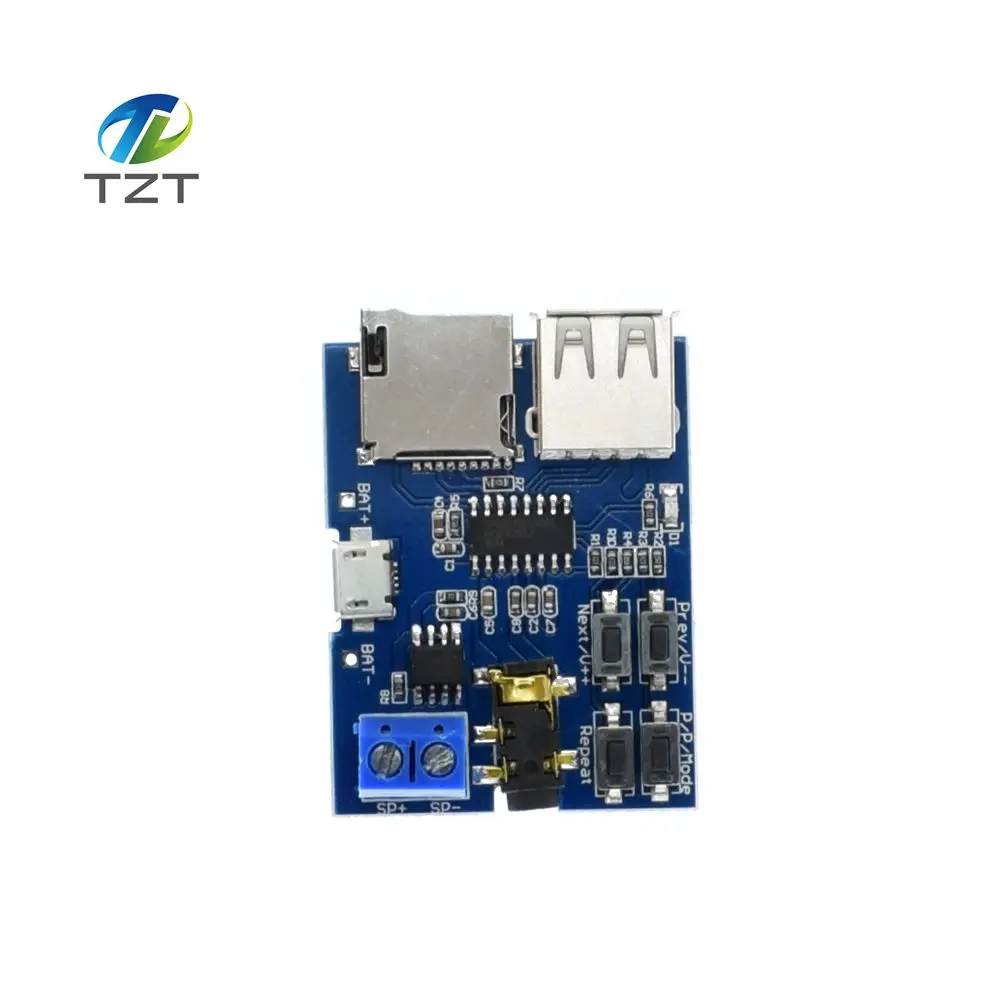 

1pcs TF card U disk MP3 Format decoder board module amplifier decoding audio Player