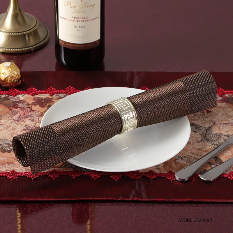 المستطيل 45x30 سنتيمتر الحصير الحصير طاولة الطعام وضع مقاومة للحرارة الطعام مجموعة من 4 قطع pvc مكان الحصير طاولة الطعام حصيرة