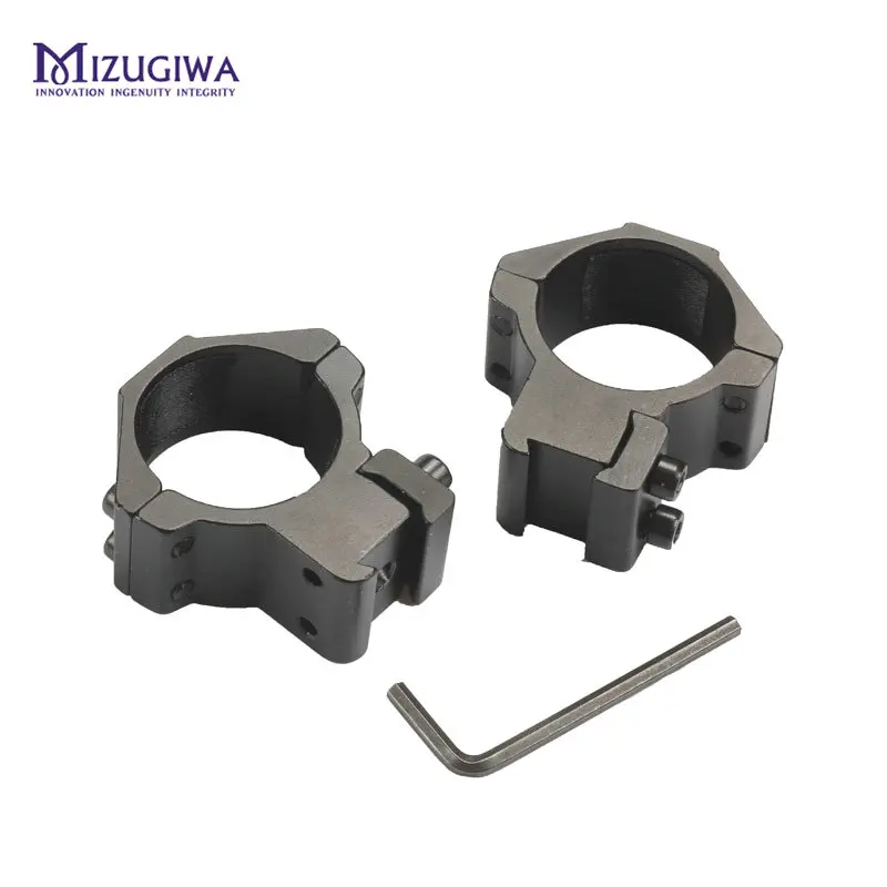 2 قطعة/زوج mizugiwa 30 ملليمتر ضياء نطاق خواتم 11 ملليمتر ويفر picatinny السكك الحديدية ل بندقية riflescope نطاق مسدس الادسنس الصيد