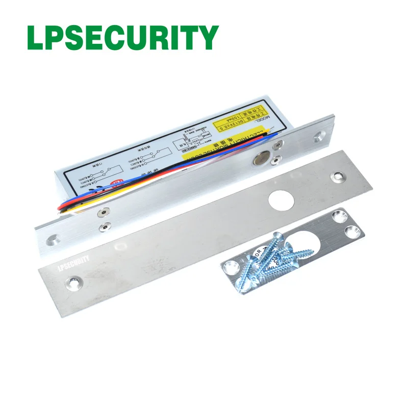 LPSECURITY ворота Электрический болт дверной замок DC12V электрический замок Fail Secure/Fail safe для входа в дверь система контроля доступа