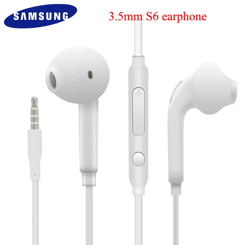 

Original Samsung S6 eo-eg920 Earphone in-ear earpiece with Mic Volume Control for Galaxy S7 S6 Edge S8 S9 S10 Plus Note 3 4 5 8