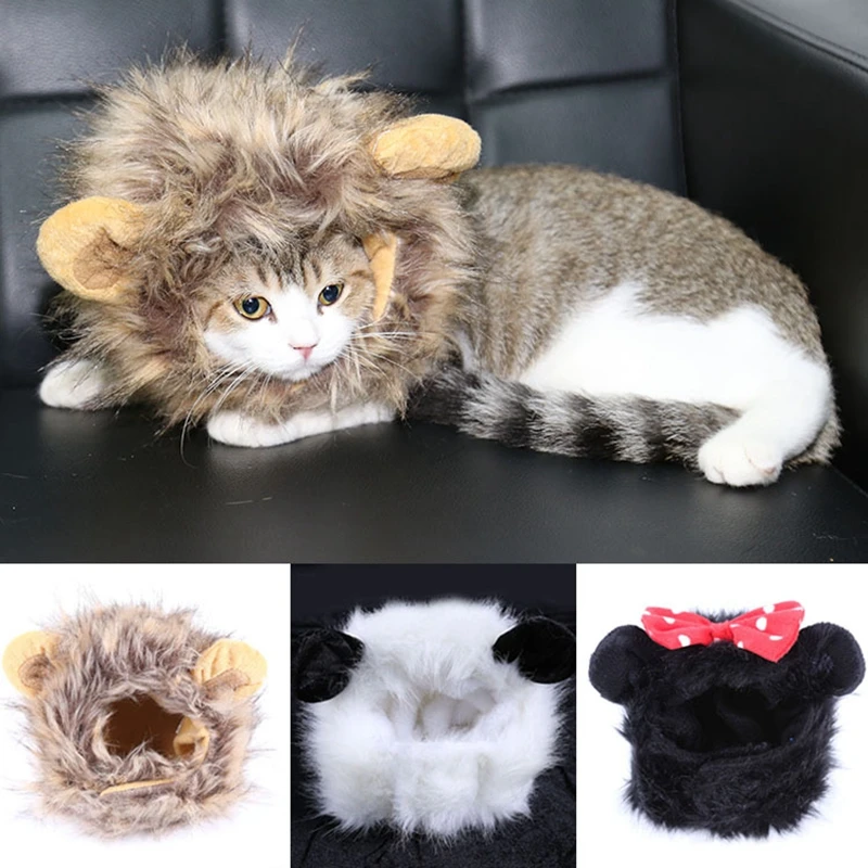 funny pet dog cat wigs halloween christmas panda mickey lion shapes wigs caps hair accessories dress - Funny Cat Halloween funny pet dog cat wigs halloween christmas panda mickey lion shapes wigs caps hair accessories dress - Funny Cat Halloween